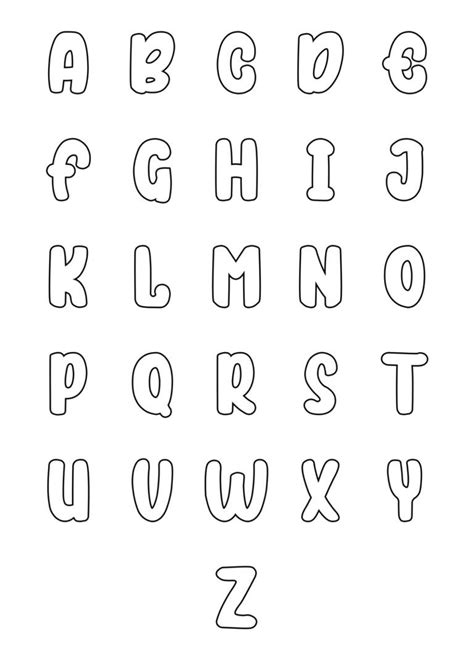 Free Printable Bubble Letters - Cloudy Alphabet Set | Bubble writing font, Bubble letter fonts ...