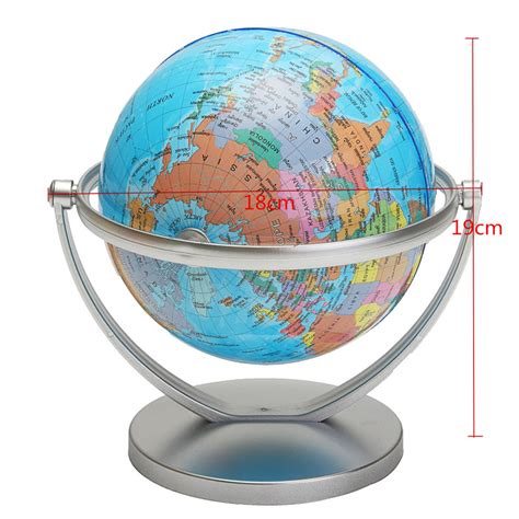 World Globe Earth Ocean Atlas Map With Rotating Stand Geography Educational Toy – Alexnld.com