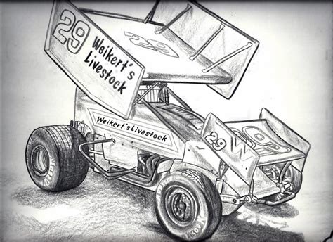 Logan Schuchart 1s Pencil sketch of the Weikert Memorial Car by Jamie ...