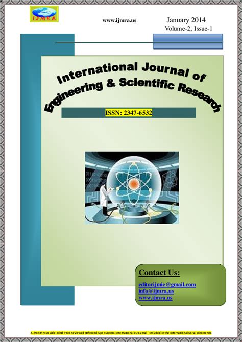 (PDF) International Journal of Engineering & Scientific Research (ISSN ...