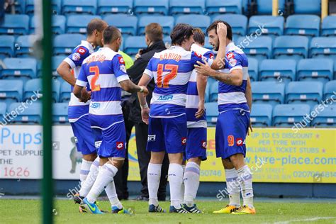 Charlie Austin Qpr Celebrates Scoring Goal Editorial Stock Photo ...