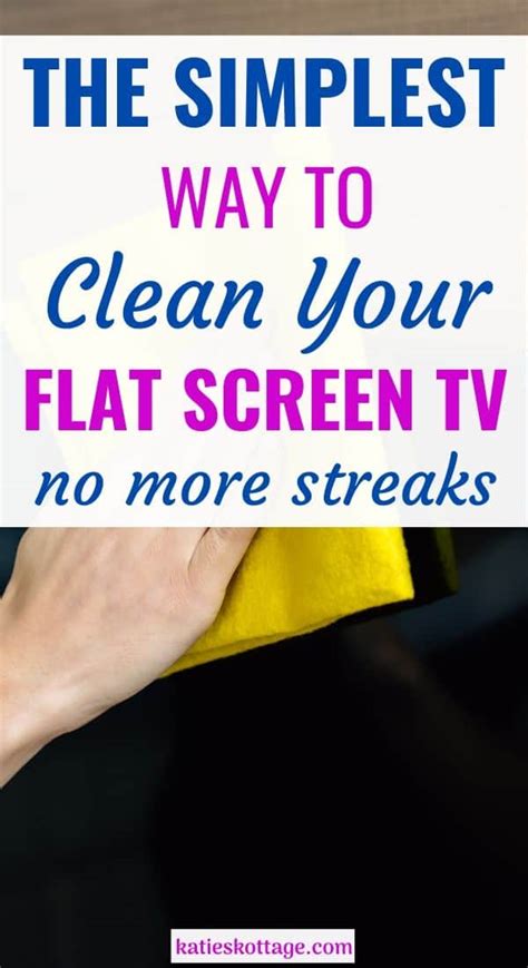 How To Clean Your Flat Screen TV - The Simple Way - KatiesKottage