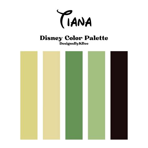 Tiana | Disney Color Palette | Disney princess colors, Disney colors ...