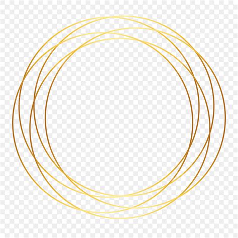 Round Circle Clipart Transparent Background, Round Golden Circle Abstract Png Vector Art Design ...