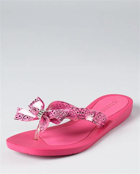 GUESS Sandals - Tutu Bow Flip-Flops Shoes - Bloomingdale's | Flip flop ...