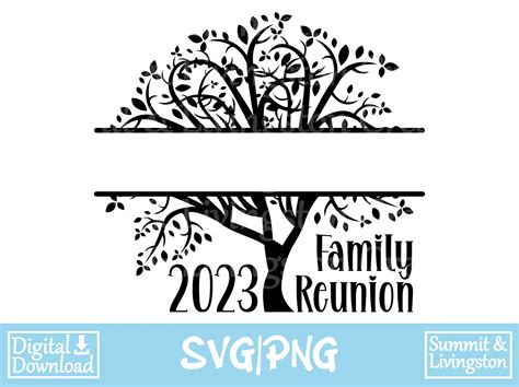 Family Reunion 2023 SVG/PNG Split Middle Family Tree Create - Etsy