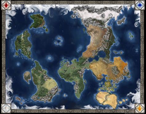 D+D World Map - Kirin by CaffeineHeart on @DeviantArt | Fantasy map, World map art, Fantasy ...