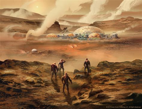 Astronauts returning to Mars colony by Ferdinand Ladera | human Mars