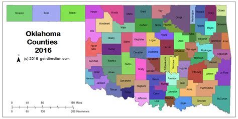 Map of Oklahoma Counties
