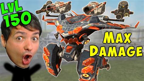 MAX DAMAGE TITAN - Level 150 AO MING Gameplay War Robots 5.6 WR - YouTube