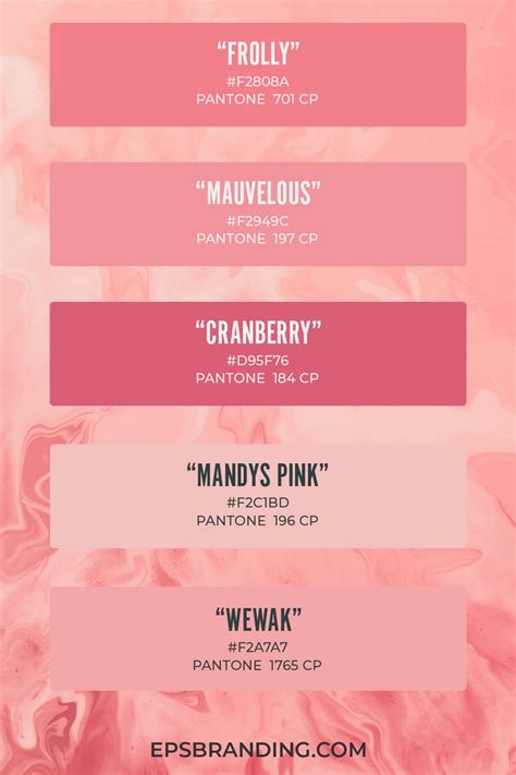 17 Beautiful Pink Color Palettes - Eps Branding