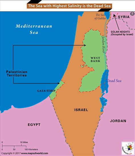 Dead Sea Location On World Map - Draw A Topographic Map