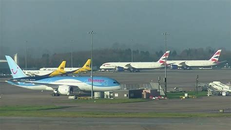 Manchester Airport UK Terminal 1 Plane Spotting - 26th November 2016 ...