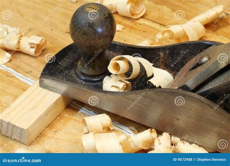 Carpentry Plane on Workbench Stock Photo - Image of shaving, carpentry: 9072988