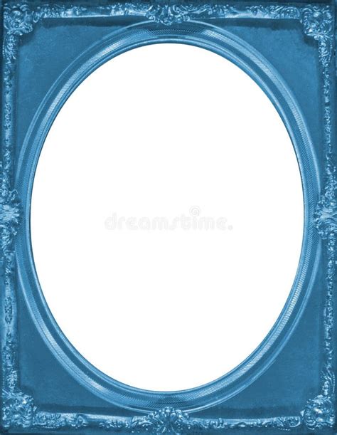 Vintage Blue Picture Frame Stock Image - Image: 36354521