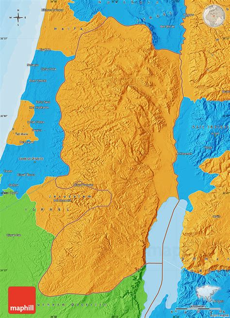 Political Map of West Bank