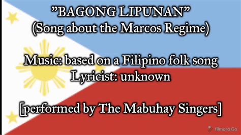 "Bagong Lipunan" - Song About the Marcos Regime (1965-1986) - YouTube