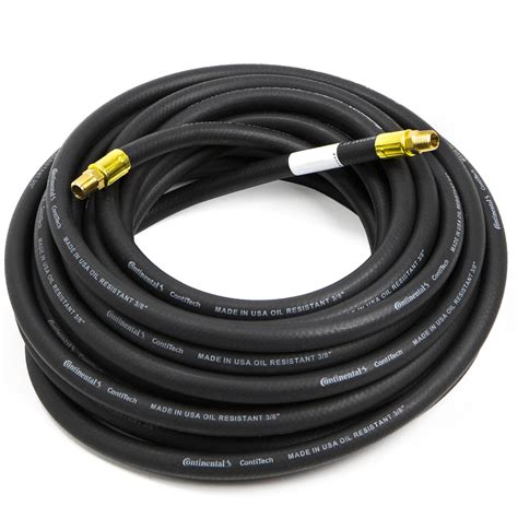 Goodyear 3/8in. x 25ft Rubber Air Hose Black Oil Resistant Pneumatic ...