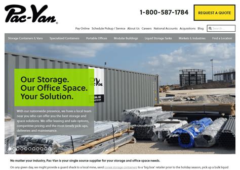 citybizlist : Boston : Pac-Van Acquires Storage and Office Container, Storage Trailer and Mobile ...