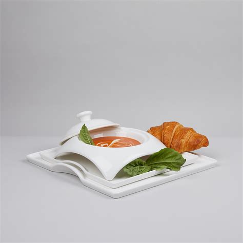 Modern Place Setting // Soup, Salad + Dinner - Little White Dish - Touch of Modern