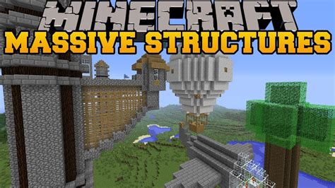 Minecraft: MASSIVE STRUCTURES (Generate Useful Buildings!) Instant Massive Structures Mod ...