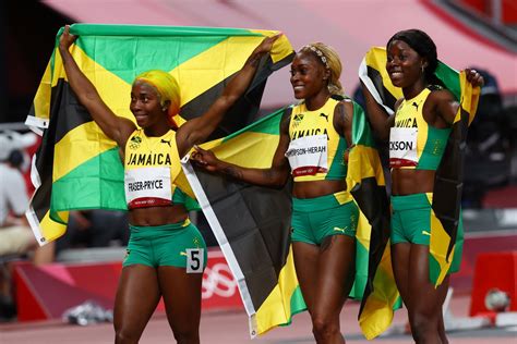 Olympics-Athletics-Brilliant Thompson-Herah leads Jamaican sweep in ...