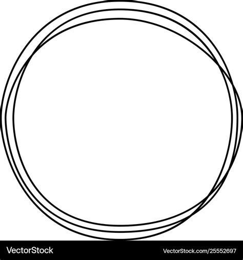 Continuous one line drawing circle minimalism art Vector Image