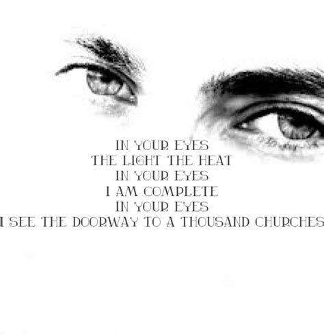 Peter Gabriel - in your eyes | Lyrics ♫ | Pinterest