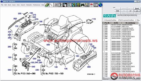 Kubota Tractors, Construction , Utility Vehicle, Spare Parts Catalog ...