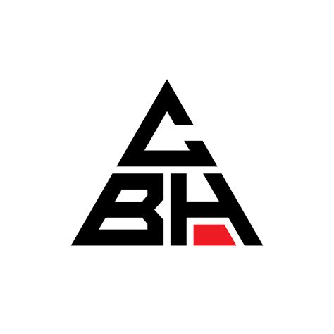 CBH triangle letter logo design with triangle shape. CBH triangle logo design monogram. CBH ...