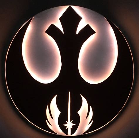 Star Wars Rebel Alliance Jedi Order Symbol Illuminated Backlit | Etsy