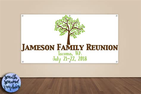 Family Reunion Sign Family Reunion Photo Backdrop Family | Etsy