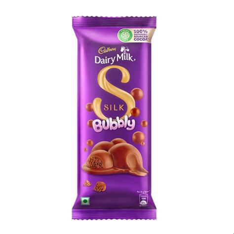 Brown Cadbury Dairy Milk Silk Bubbly Chocolate, Packaging Type: Packet, 50 Gm at Rs 77.27/piece ...