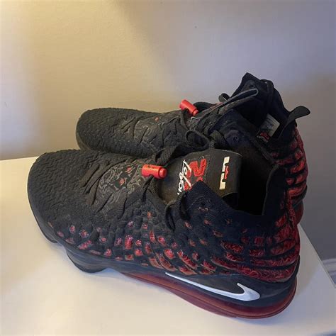 Nike Lebron 17 Men’s Basketball Shoe Black/Red SIZE... - Depop