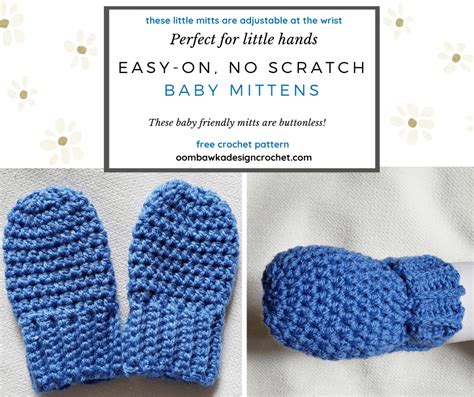 Crochet baby mittens – Artofit