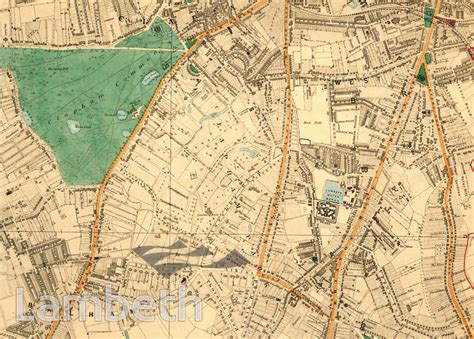 CLAPHAM AND CLAPHAM COMMON MAP - LandmarkLandmark