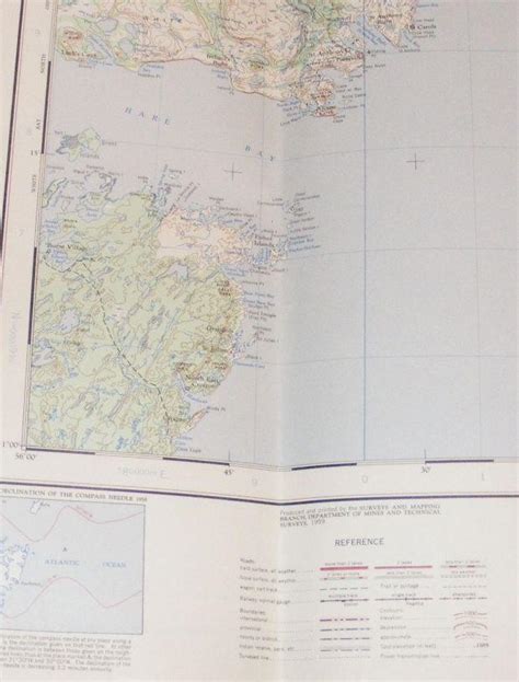 St. Anthony, Newfoundland. 1:250000 Map Canada Sheet 2M, edition 1 ASE, Series A 501 by Surveys ...