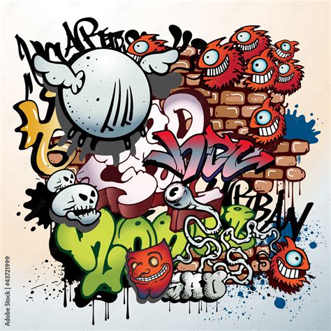 graffiti urban art elements Stock Vector | Adobe Stock