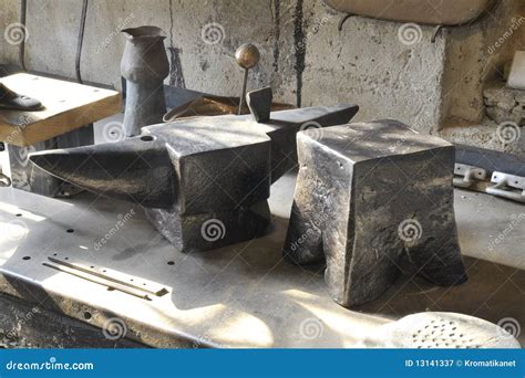 Old Anvil Different Shape Royalty Free Stock Photography - Image: 13141337