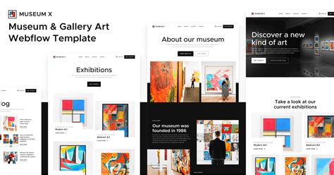 Museum & Gallery Art Webflow Template - Museum X | BRIX Templates