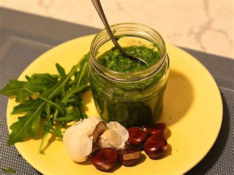 Roasted chestnut and rocket pesto sauce – The Tasty Chilli