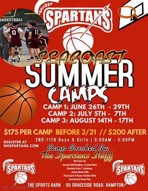 2023 Spartans Summer Basketball Camps : NH Spartans