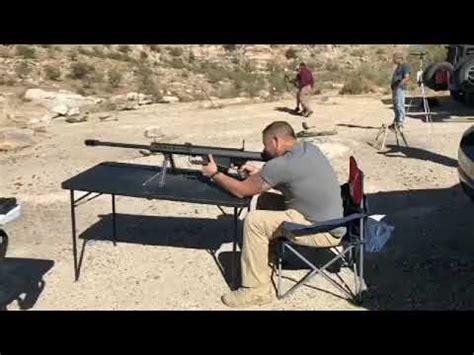 Barrett M107 .50 cal slow mo with huge recoil. - YouTube