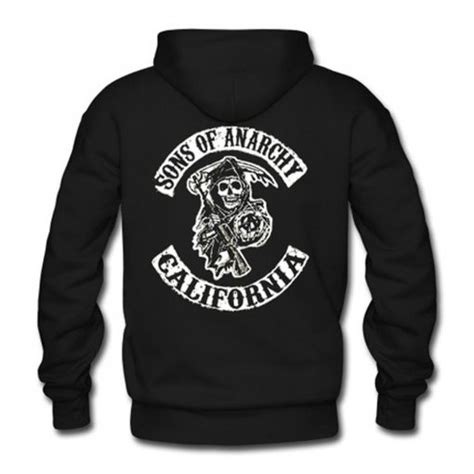 Sons of Anarchy California Hoodie Back AI