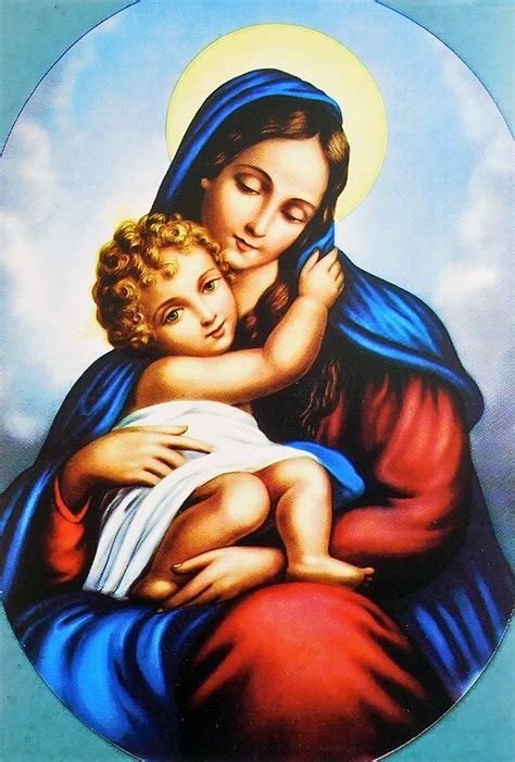 Mother Mary and Baby Jesus - Poster