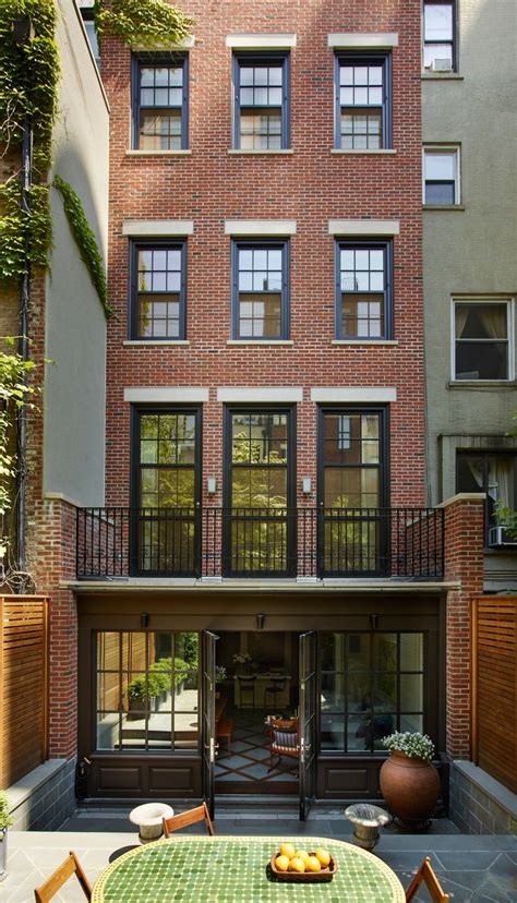 An Elegant New York Townhouse Is Reborn | Townhouse exterior, New york townhouse, Row house design