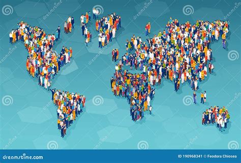 World Map With People