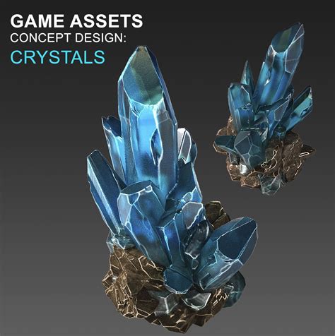 Crystals_Concept Art, Olesia Goiko on ArtStation at https://www.artstation.com/artwork/GLkN1 ...