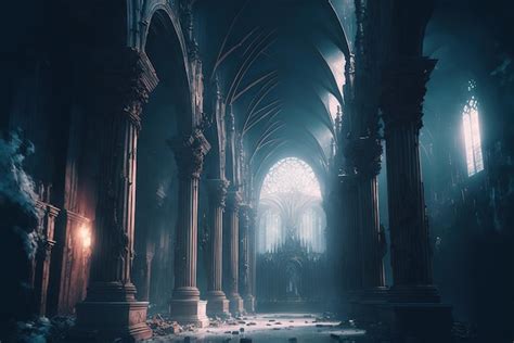 Premium AI Image | Gothic cathedral interior