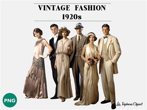 1920s Fashion Clipart, Fashion Clipart, Vintage Fashion, Fashion for Women, Fashion for Men ...